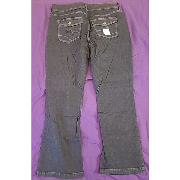 Riders by Lee Boot Cut Jeans Womens 16P Dark Wash Slender Stretch Comfort - Picture 4 of 6